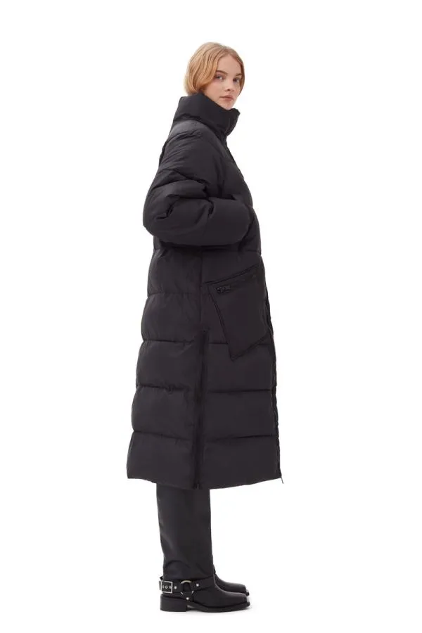Clothing GANNI Outerwear Oversized Tech Puffer Coat Phantom Clothing GANNI Outerwear Oversized Tech Puffer Coat Phantom