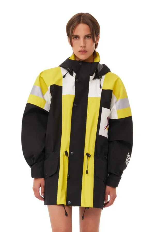 Clothing GANNI Outerwear X 66North Kria Shell Jacket Black