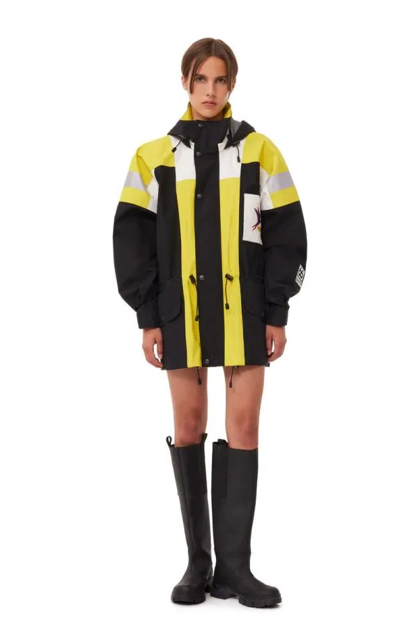 Clothing GANNI Outerwear X 66North Kria Shell Jacket Black