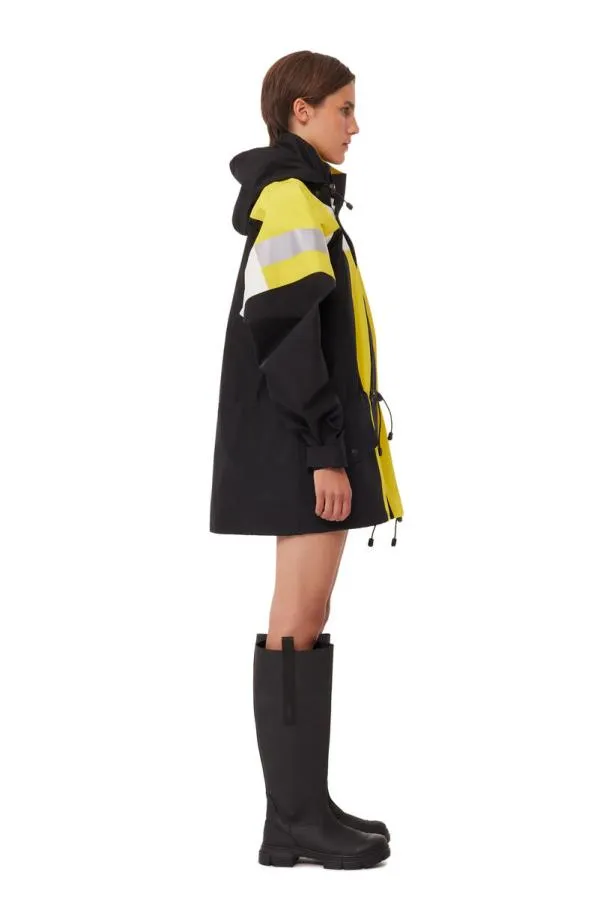 Clothing GANNI Outerwear X 66North Kria Shell Jacket Black