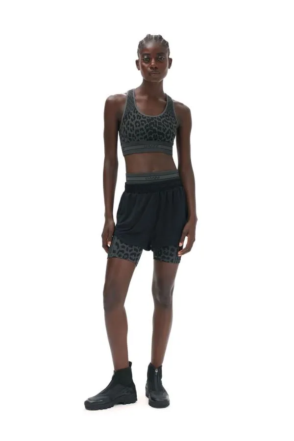 Clothing GANNI Shorts Active Mesh Shorts Black