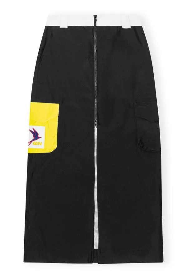 Clothing GANNI Skirts X 66North Kria Long Skirt Black