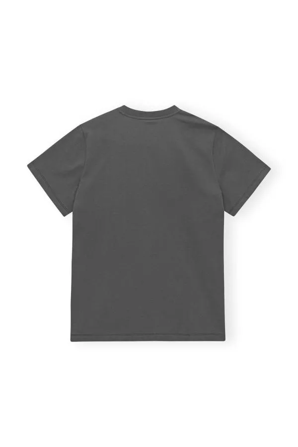 Clothing GANNI TShirts Grey Relaxed Strawberry Tshirt Volcanic Ash Clothing GANNI TShirts Grey Relaxed Strawberry Tshirt Volcanic Ash
