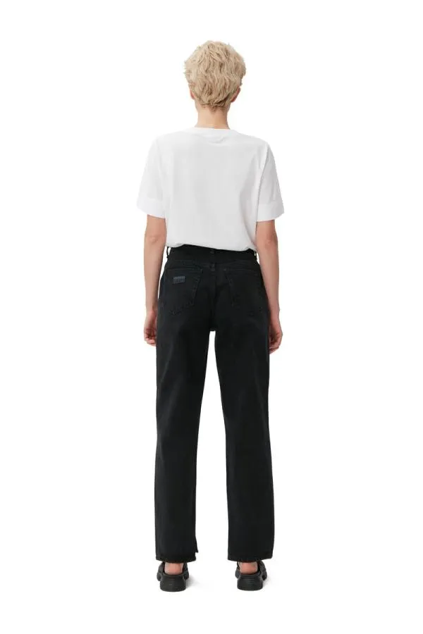 Clothing GANNI Trousers Figni Jeans Washed Blackblack