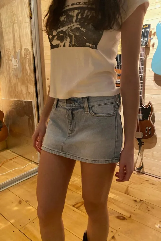 Clothing Malia Denim Mini Skirt Brandy Melville BOTTOMS