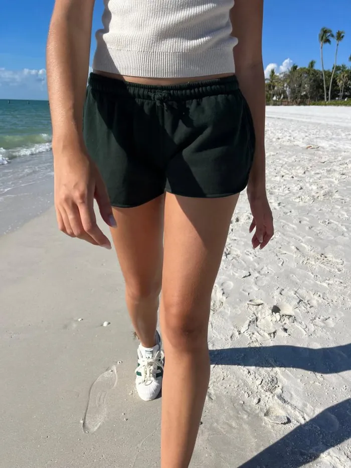 Clothing Summer Dark Green Sweatshorts Brandy Melville BOTTOMS