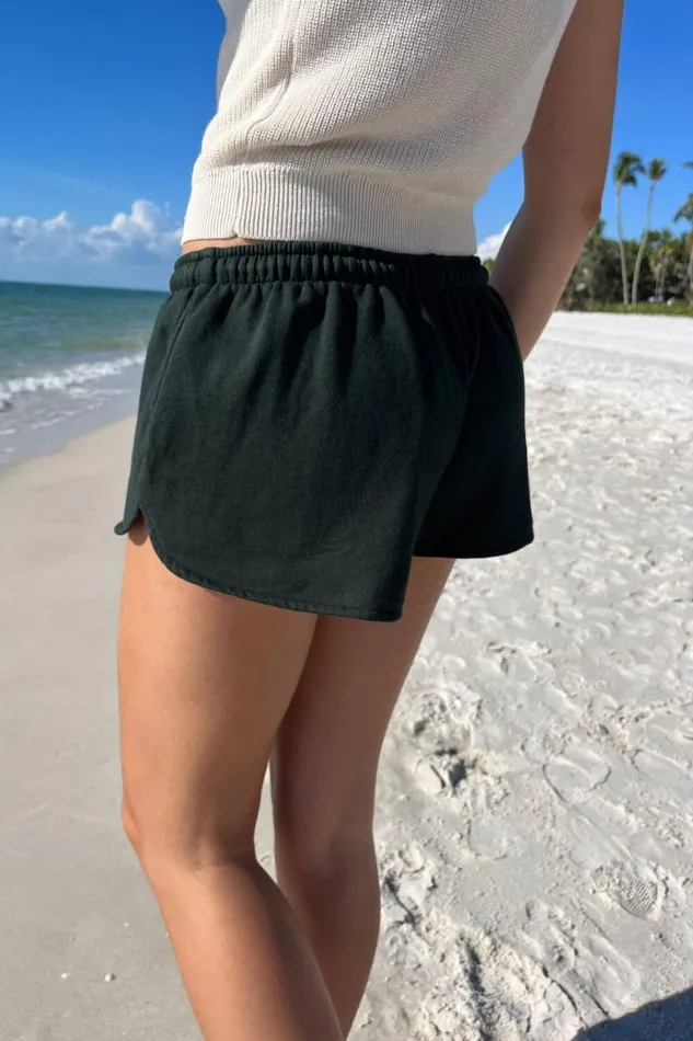 Clothing Summer Dark Green Sweatshorts Brandy Melville BOTTOMS