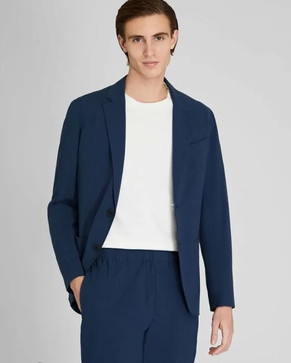Club Monaco Blazers and Suiting Seersucker Blazer Navy Mix 8211 Men