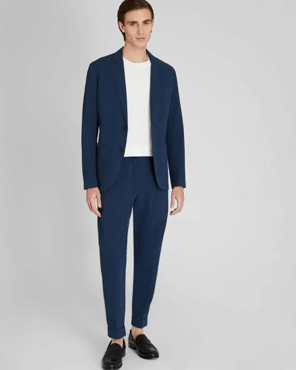 Club Monaco Blazers and Suiting Seersucker Blazer Navy Mix 8211 Men