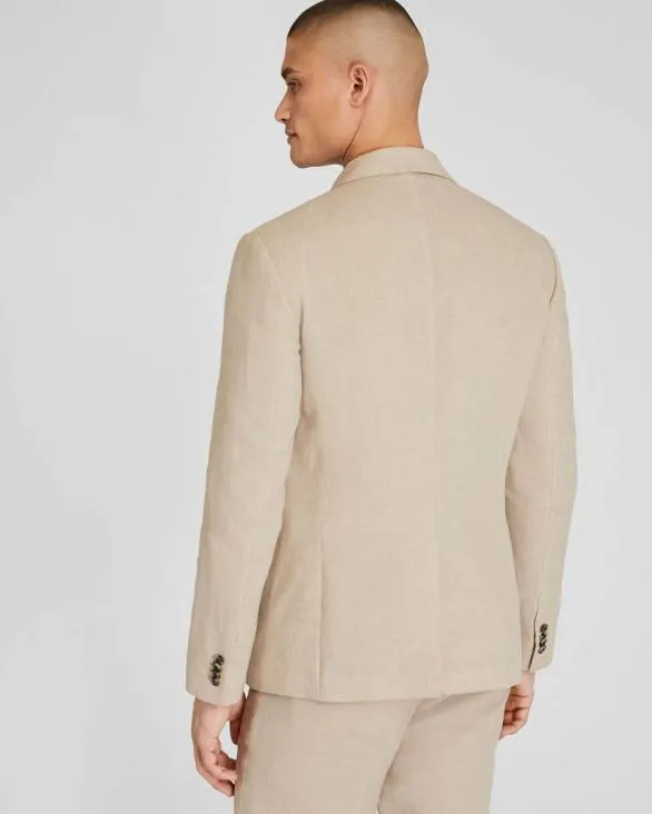 Club Monaco Blazers and Suiting Tech Linen Suit Blazer Light Khaki Mix 8211 Men