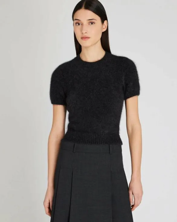 Club Monaco Cashmere Brushed Cashmere ShortSleeve Sweater Charcoal 8211 Women Club Monaco Cashmere Brushed Cashmere ShortSleeve Sweater Charcoal 8211 Women