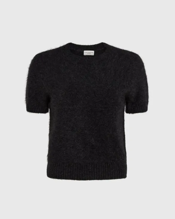 Club Monaco Cashmere Brushed Cashmere ShortSleeve Sweater Charcoal 8211 Women
