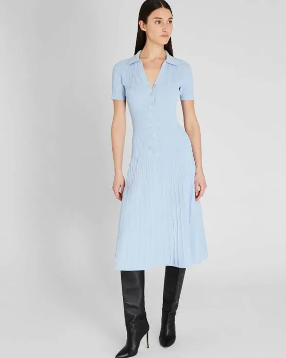 Club Monaco Dresses and Jumpsuits Johnny Collar Midi Dress Sky Light 8211 Women Club Monaco Dresses and Jumpsuits Johnny Collar Midi Dress Sky Light 8211 Women
