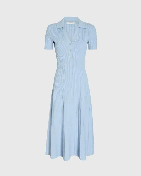 Club Monaco Dresses and Jumpsuits Johnny Collar Midi Dress Sky Light 8211 Women