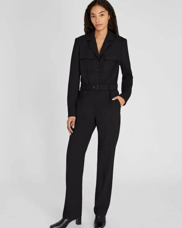 Club Monaco Dresses and Jumpsuits Tailored Crepe Jumpsuit Black 8211 Women