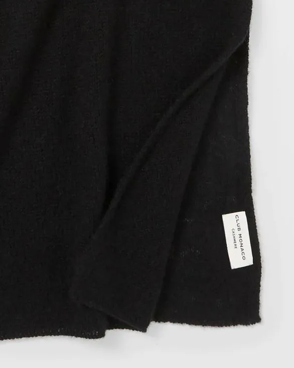 Club Monaco Hats Scarves and Gloves Adele Cashmere Scarf Black 8211 Women