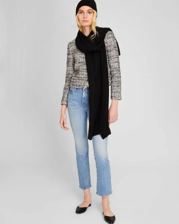 Club Monaco Hats Scarves and Gloves Adele Cashmere Scarf Black 8211 Women