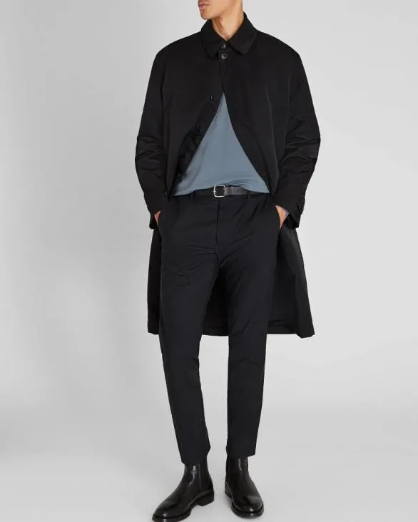 Club Monaco Jackets and Coats Crinkled Nylon Car Coat Black 8211 Men