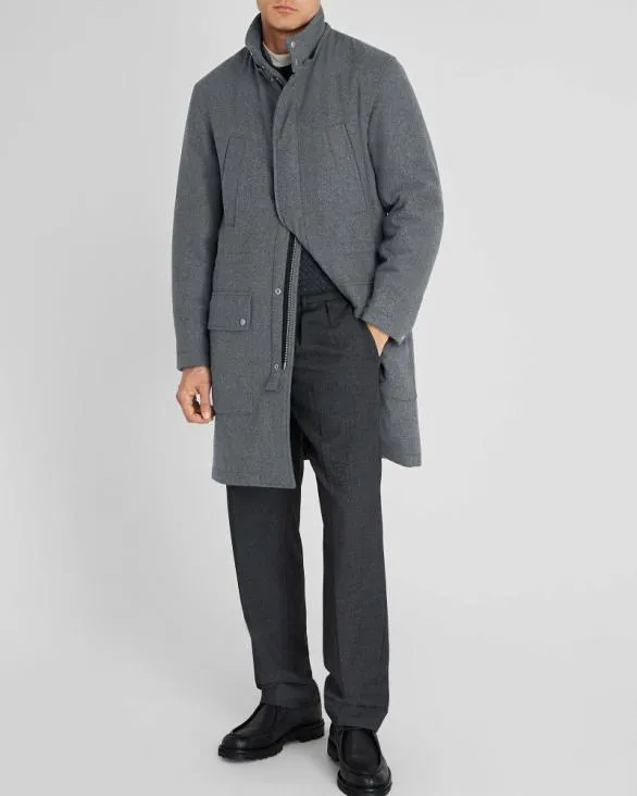 Club Monaco Jackets and Coats Wool Blend Padded Parka Grey 8211 Men