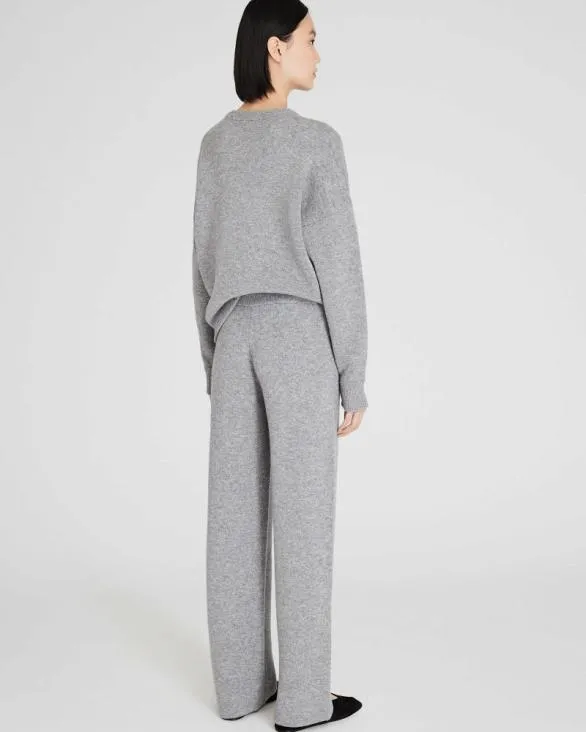 Club Monaco Loungewear Cashmere Blend DoubleFaced Pant Medium Heather Grey 8211 Women