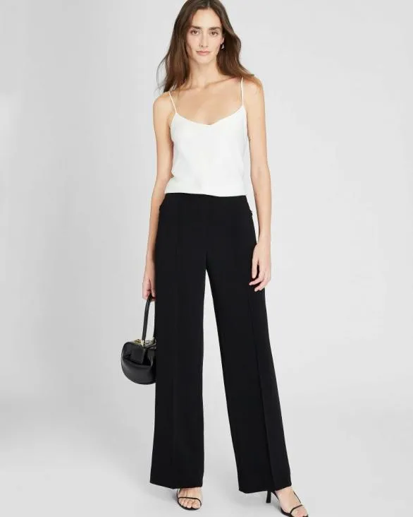 Club Monaco Pants Fluid Crepe Trouser Black 8211 Women