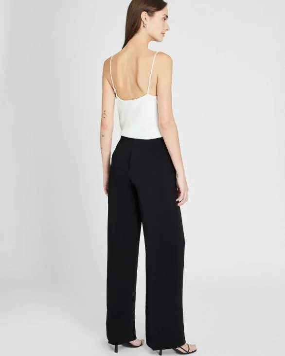 Club Monaco Pants Fluid Crepe Trouser Black 8211 Women