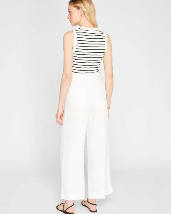 Club Monaco Pants Linen Side Tie Pant White 8211 Women