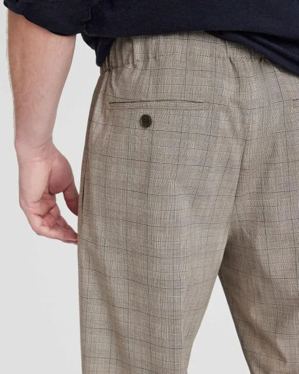 Club Monaco Pants Pattern Elasticated Trouser Khaki 8211 Men