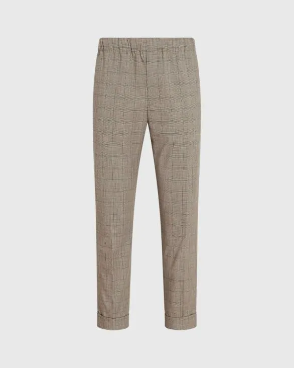 Club Monaco Pants Pattern Elasticated Trouser Khaki 8211 Men