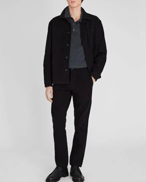 Club Monaco Pants Straight Fit Moleskin Pant Black 8211 Men