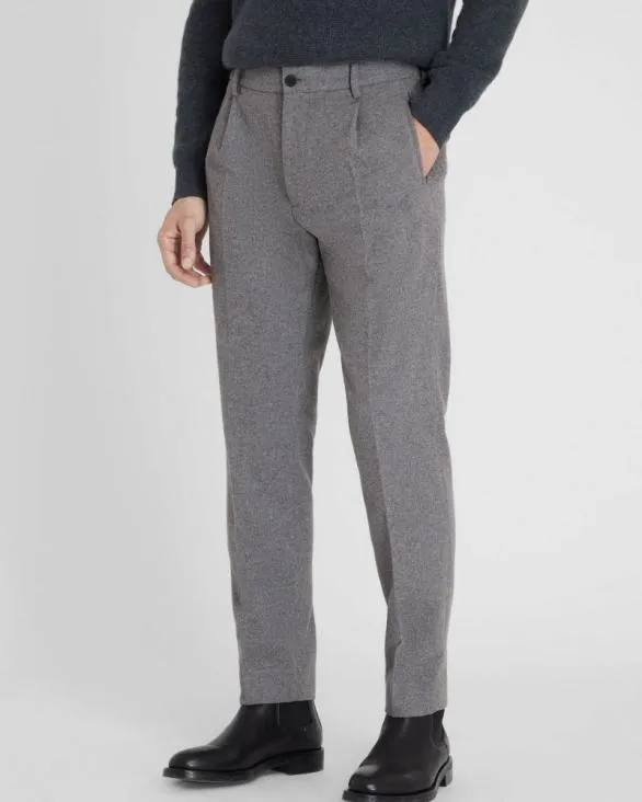 Club Monaco Pants Wool Hybrid Elasticated Trouser Medium Heather Grey 8211 Men