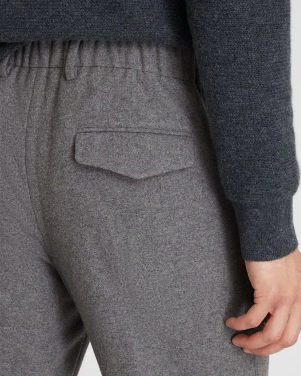 Club Monaco Pants Wool Hybrid Elasticated Trouser Medium Heather Grey 8211 Men