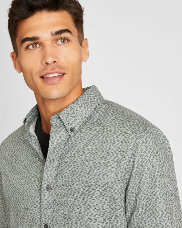 Club Monaco Shirts LongSleeve Textured Print Poplin Shirt Multi 8211 Men