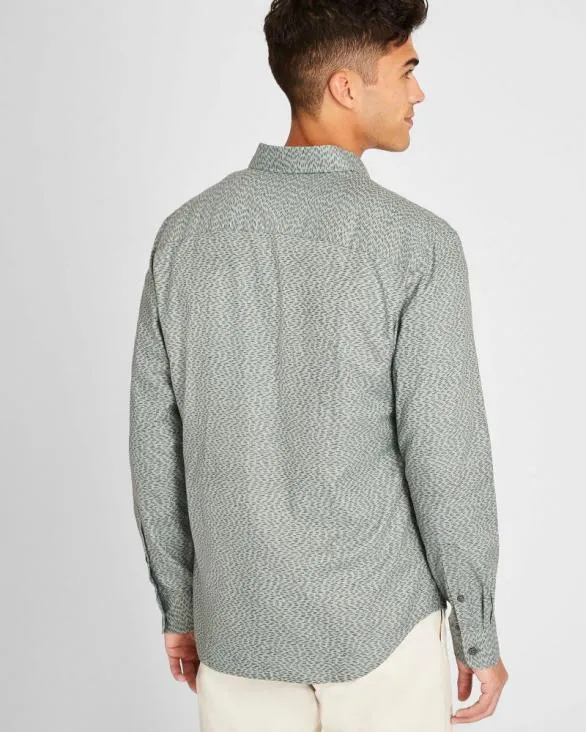 Club Monaco Shirts LongSleeve Textured Print Poplin Shirt Multi 8211 Men
