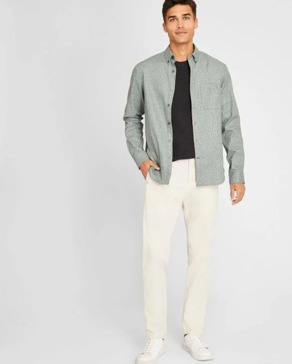 Club Monaco Shirts LongSleeve Textured Print Poplin Shirt Multi 8211 Men