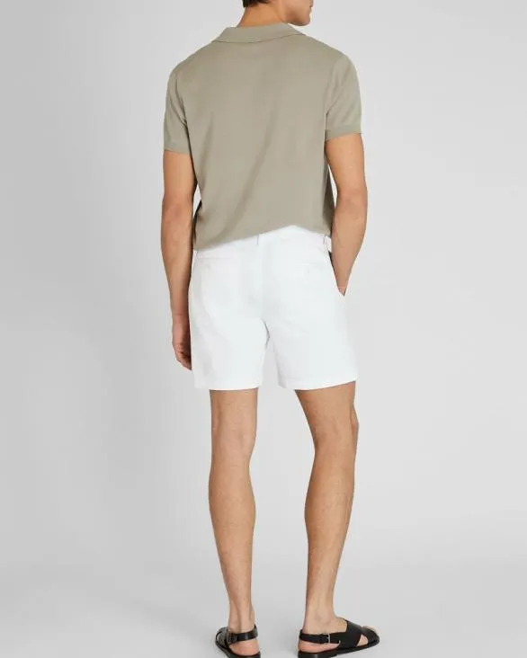 Club Monaco Shorts Baxter Texture 7034 Short White 8211 Men