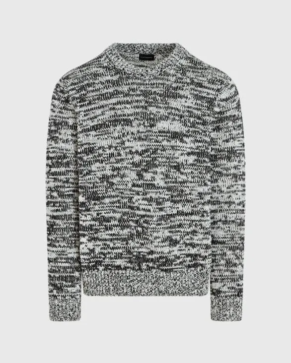 Club Monaco Sweaters Marl Slub Wool Blend Crewneck Beige Mix 8211 Men