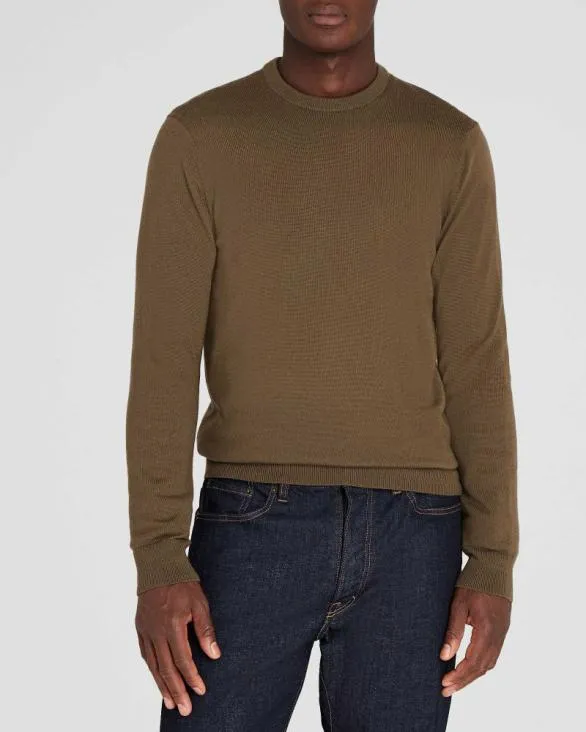 Club Monaco Sweaters Merino Crewneck Taupe 8211 Men