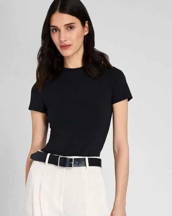 Club Monaco Tees Contour Tee Black 8211 Women