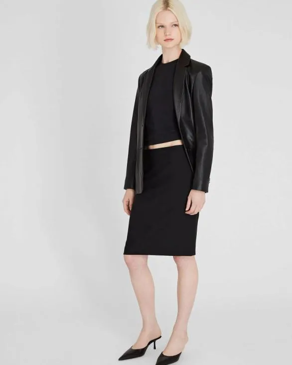 Club Monaco Tees Contour Tee Black 8211 Women