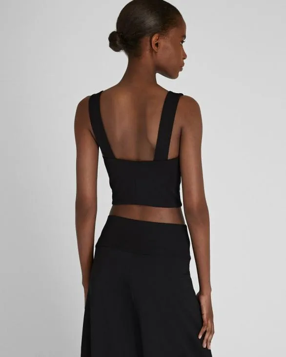 Club Monaco Tops Cropped Knit Tank Black 8211 Women