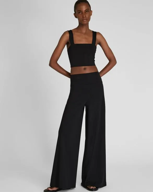 Club Monaco Tops Cropped Knit Tank Black 8211 Women