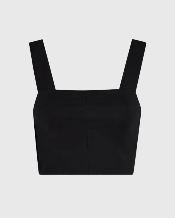 Club Monaco Tops Cropped Knit Tank Black 8211 Women