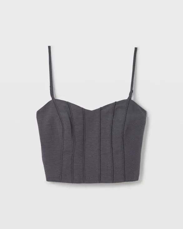 Club Monaco Tops Pintuck Bandeau Top Ebony 8211 Women