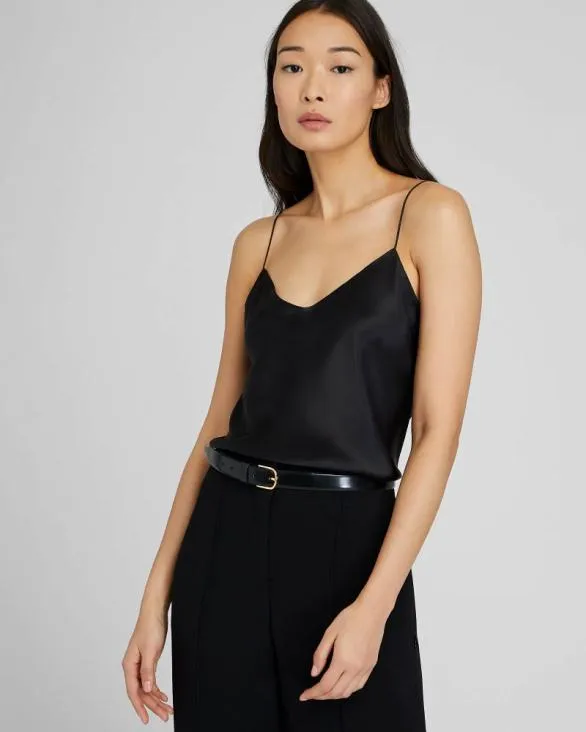 Club Monaco Tops Silk Charmeuse Cami Black 8211 Women