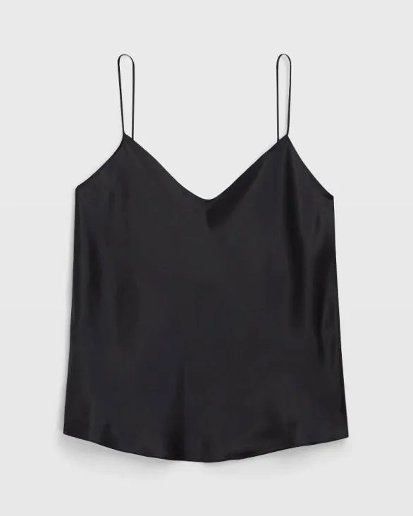 Club Monaco Tops Silk Charmeuse Cami Black 8211 Women