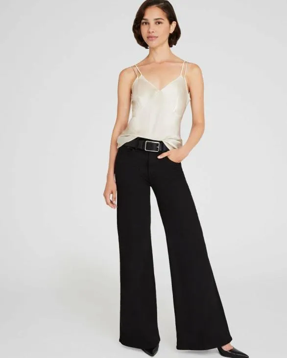 Club Monaco Tops Silk Charmeuse DoubleNeckline Cami Birch 8211 Women