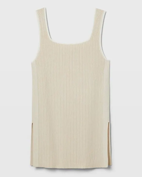 Club Monaco Tops Square Neck Striped Tank Beige Mix 8211 Women
