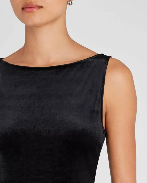 Club Monaco Tops Velvet Boatneck Top Black 8211 Women