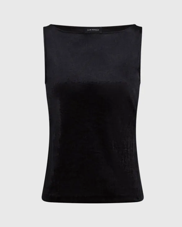 Club Monaco Tops Velvet Boatneck Top Black 8211 Women